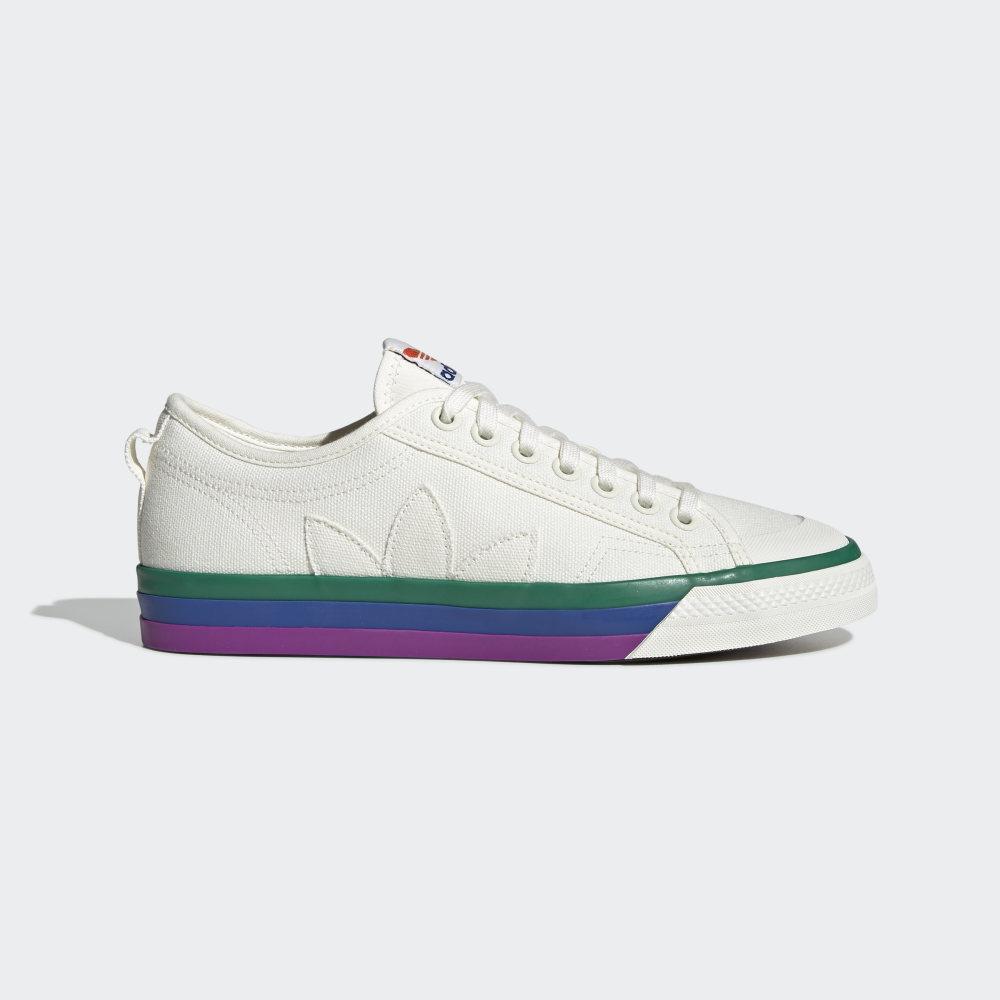 Adidas Men's Nizza Pride Originals Shoes White Ireland EF2319